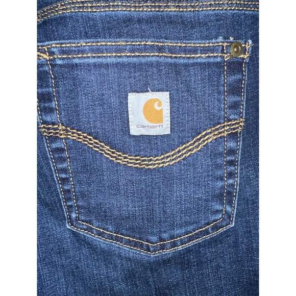 Carhartt Women's Relaxed Fit Mid-Rise Denim Jasper Jeans Size 4 - Picture 8 of 12